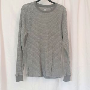 3 for $10 OLD NAVY Waffle Knit Soft Washed Long-Sleeved Shirt Gray Size Large